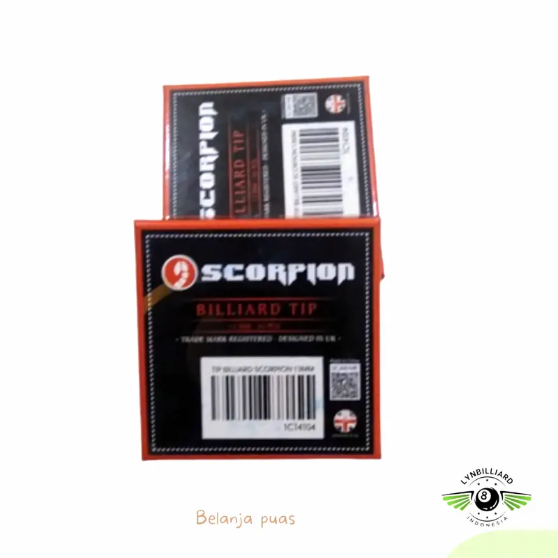 master tip cue SCORPION 13MM ujung stick billiard 4