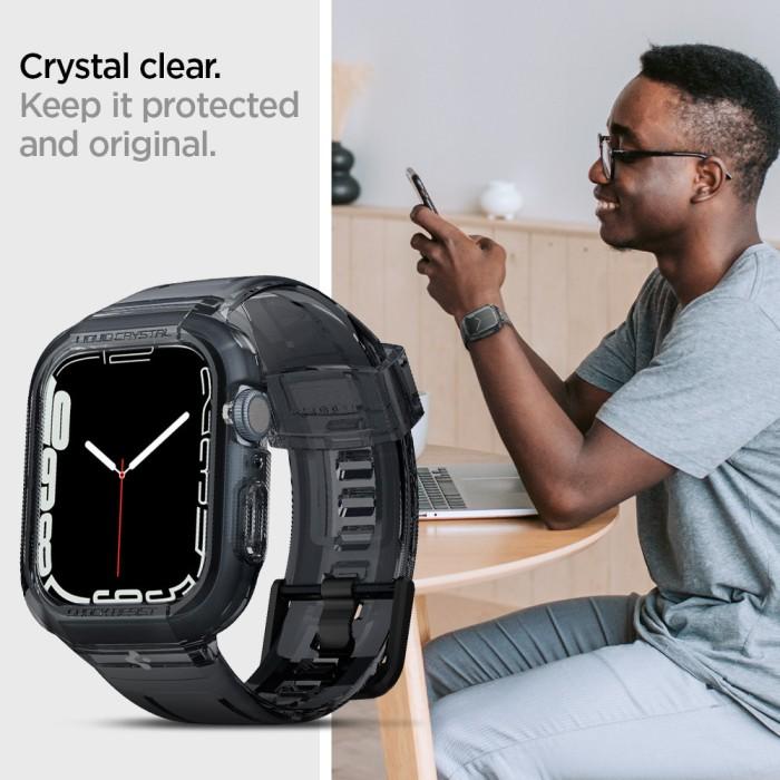Case Apple Watch 8/7/SE 2 45/44/41/40mm Spigen Liquid Crystal Pro Band