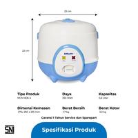 Gambar MIYAKO Magic Com Rice Cooker MCM 606A ORIGINAL dari Rajapurna Elektrik Indonesia Kota Administrasi Jakarta Barat 3 Tokopedia