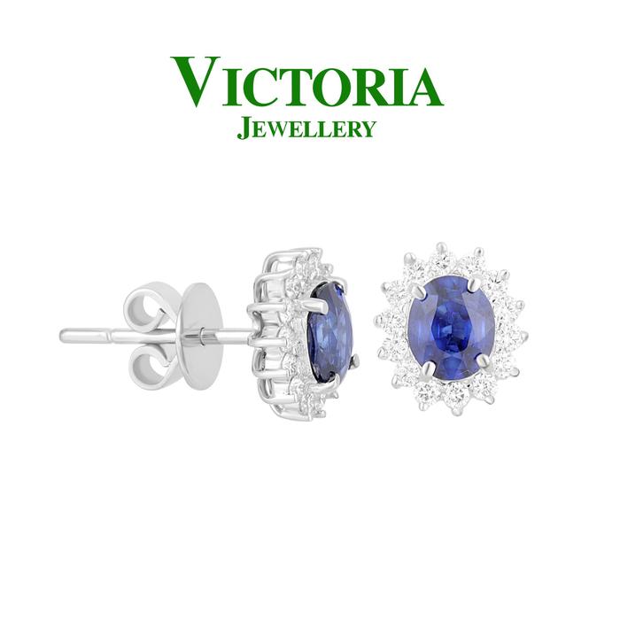 Gambar Anting Berlian Batu Blue Sapphire BWER579148 Victoria Jewellery dari Victoria Jewellery Online Kota Administrasi Jakarta Selatan Tokopedia