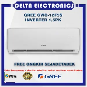 Gree GWC-12F5S AC Split Inverter 1,5 PK + Paket Pasang Pipa Set 5meter
