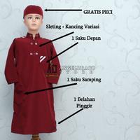 Gambar GRATIS PECI! Gamis Anak Laki-Laki Terlaris / Jubah Anak dari Asiah Muslim Store Kota Bandung 3 Tokopedia