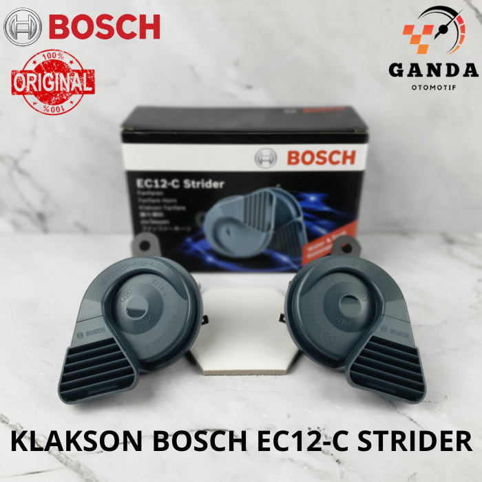 Gambar KLAKSON KEONG MOBIL BOSCH WATERPROOF EC12-C STRIDER 12V 1 SET ORIGINAL dari Ganda Otomotif Kab. Tangerang Tokopedia
