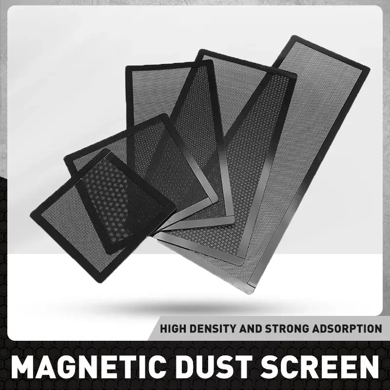Filter fan magnetic pc kasa anti debu komputer mesh pvc dust proof