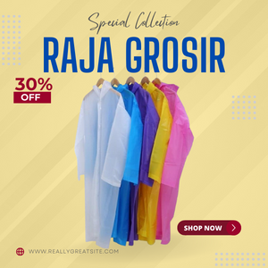 Gambar Jas Hujan Pvc Size 65x115 / Rain Coat / Mantel WATERPROFF dari Formiana Kota Surabaya Tokopedia