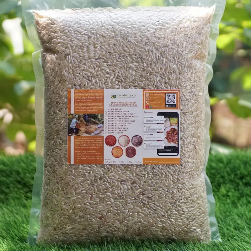 Beras Cokelat Kaya Serat FRESH langsung dari Petani (Vacuum 2kg) 0