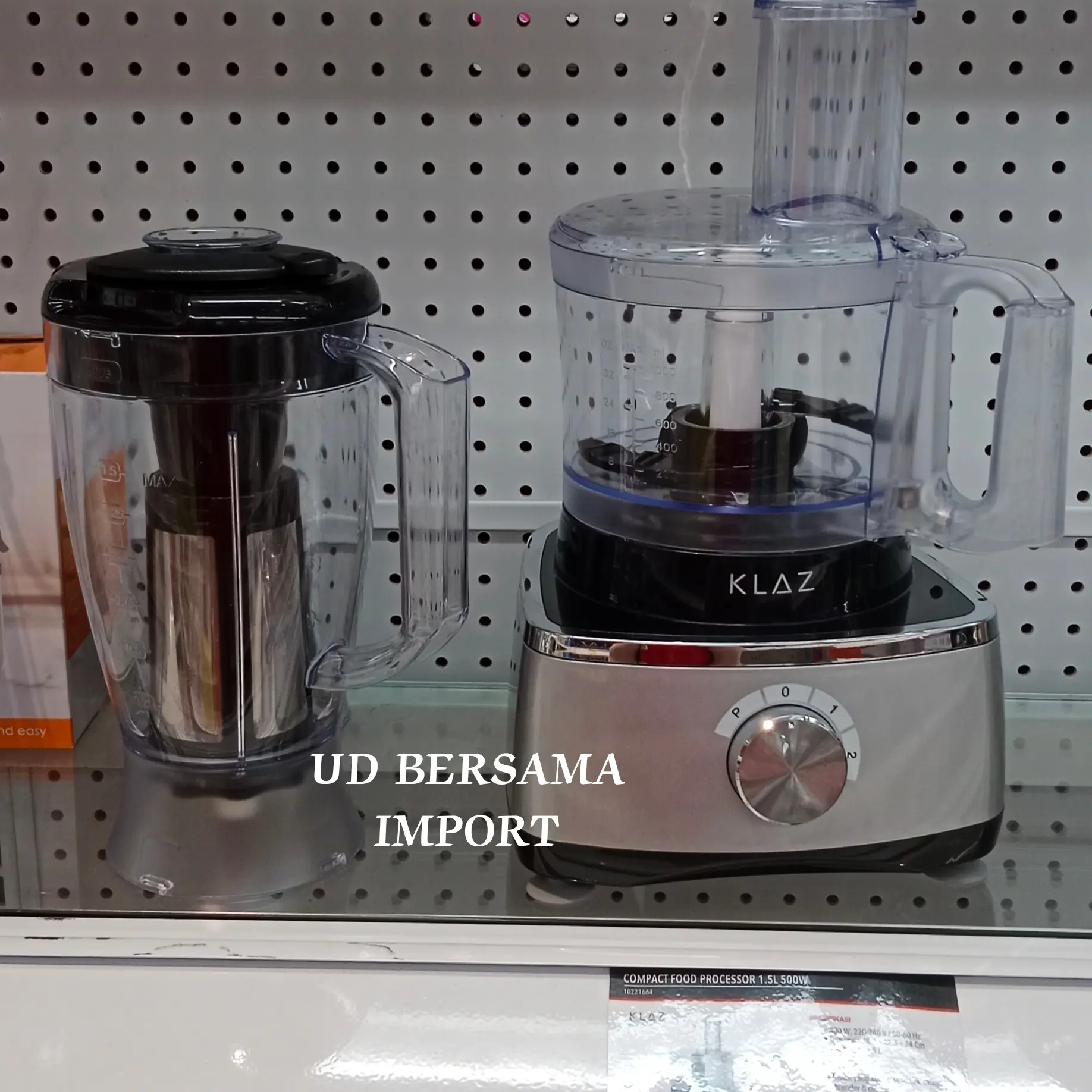 KLAZ Food Processor 1,5L/Alat Penggiling Bahan Makanan 500W