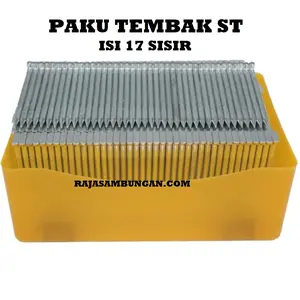 Paku Tembak ST 25 Air Nailer Staples Gun Tembok Beton 25 mm 17 sisir