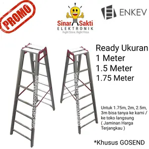 Tangga Lipat Aluminium Besi 1 1.5 Meter 1,5 1M 1.5M 1,5M Malang Tebal