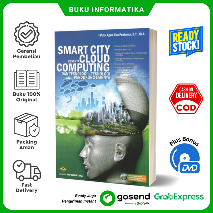 Gambar Smart City Beserta Cloud Computing Dan Teknologi-Teknologi Pendukung dari Buku Informatika Kota Administrasi Jakarta Selatan Tokopedia