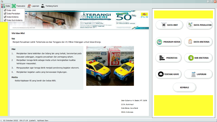 Gambar 004 Source Code Aplikasi Java studi PLN Menggunakan Metode SAW dari ToserbaKhalisa Kota Bekasi Tokopedia