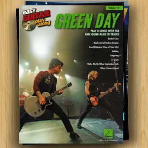 Buku Tablature Easy Guitar Play-Along Greenday Free Audio Backingtrack