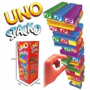 Uno Stacko Mainan Edukasi Kado Anak Family Game Edukatif Permainan
