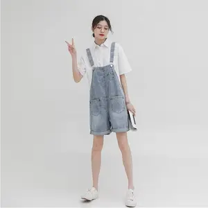 Celana kodok/Overall Denim Wanita/Jumpsuit pendek