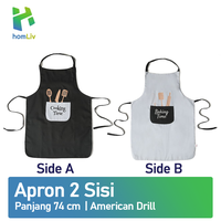 Gambar homLiv Celemek Masak Dua Sisi Bahan Premium Two Side Cooking Apron dari KODAKI Mall Kota Administrasi Jakarta Utara 1 Tokopedia