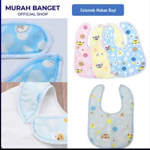 Slabber Bayi Celemek Makan Bayi Handuk Air Liur Anak Bayi Multifungsi