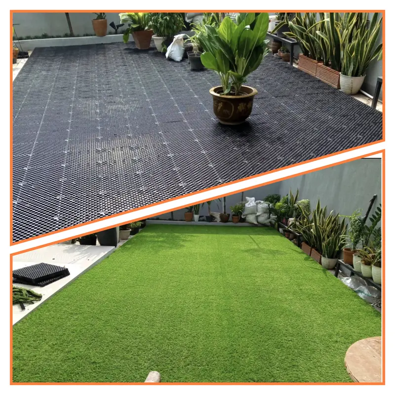 DRAINASE RUMPUT SINTETIS tebal 3 CM UK 25 x 25 CM (HARGA PABRIK) 2