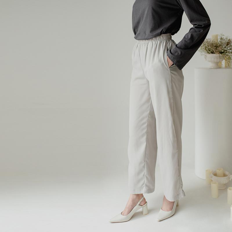 Astaka Aska Label - Celana panjang kulot wanita pinggang full karet 1