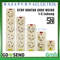 Gambar Stop Kontak arde Colokan 1 2 3 4 5 lubang lampu MEIKO SNI - 1 Lubang dari Rajapurna Elektrik Indonesia Kota Administrasi Jakarta Barat 1 Tokopedia