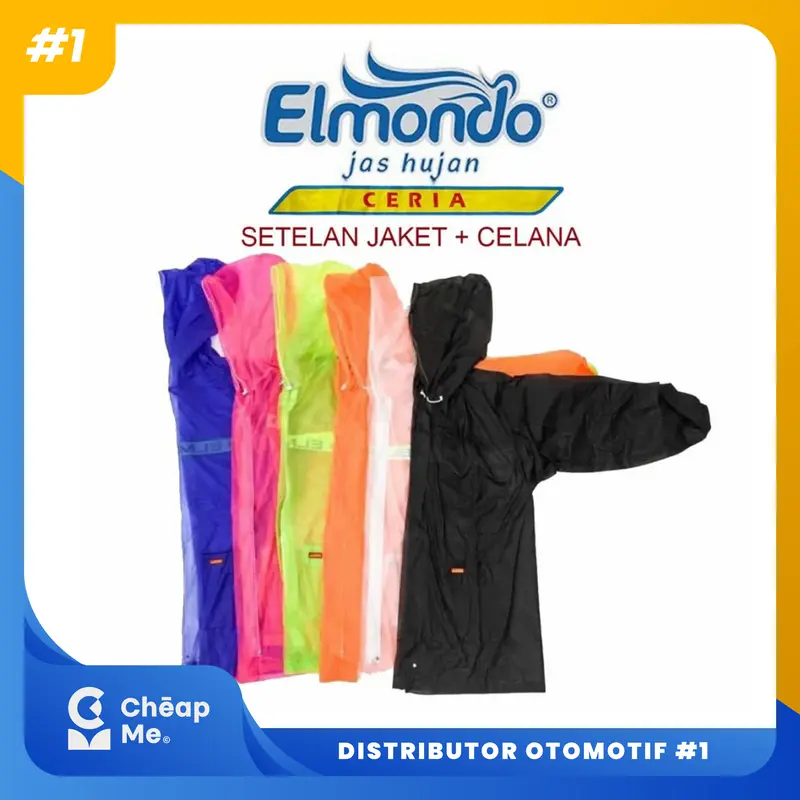 JAS HUJAN Setelan Jaket Celana Merk Elmondo Ceria 935 1