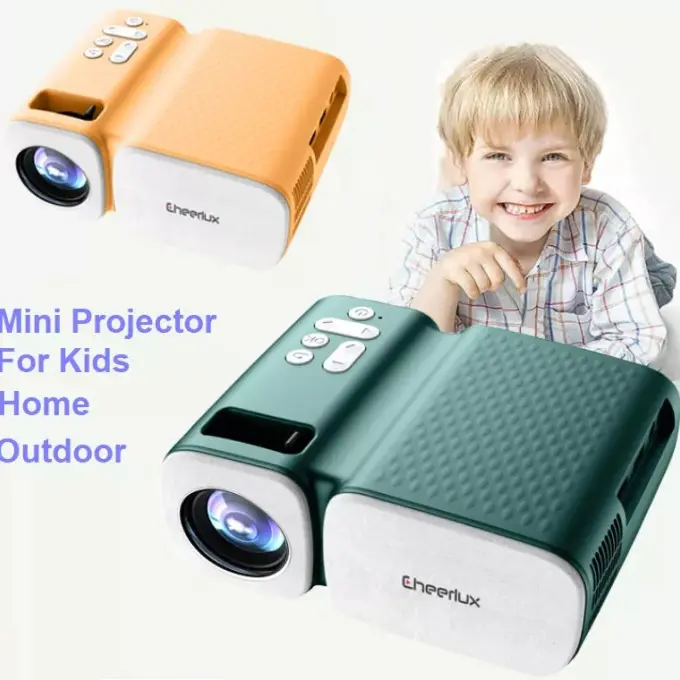 Cheerlux C11 Portable Wifi Bluetooth Mini proyektor LED 2000 Lumens 1