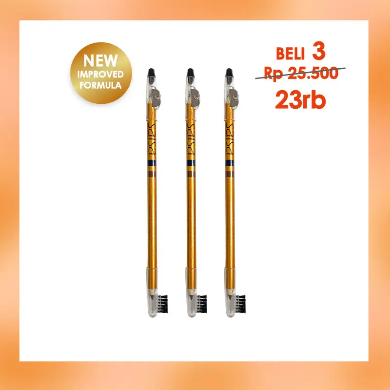 SALSA Eyebrow Pencil - 4in1 Black & Brown Pensil Alis Tahan Lama Serut 2