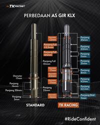 Gambar AS Gir Depan TK Racing KLX 150 dari TK Racing Kota Administrasi Jakarta Barat 2 Tokopedia