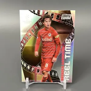 Kartu Bola Topps Chrome Stadium 2021-22 Brenden Aaronson Reel Time