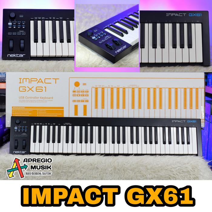 Gambar Nektar Impact GX61 GX-61 GX 61 Keyboard MIDI Controller dari APREGIO MUSIK_NEW Kota Surabaya Tokopedia