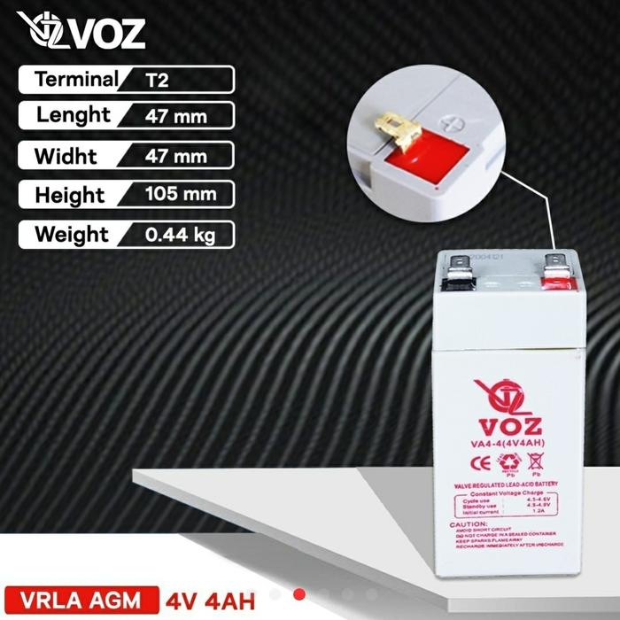 Gambar VOZ VA4-4 4V 4AH Battery VRLA dari Innovatech Official Kota Administrasi Jakarta Pusat Tokopedia