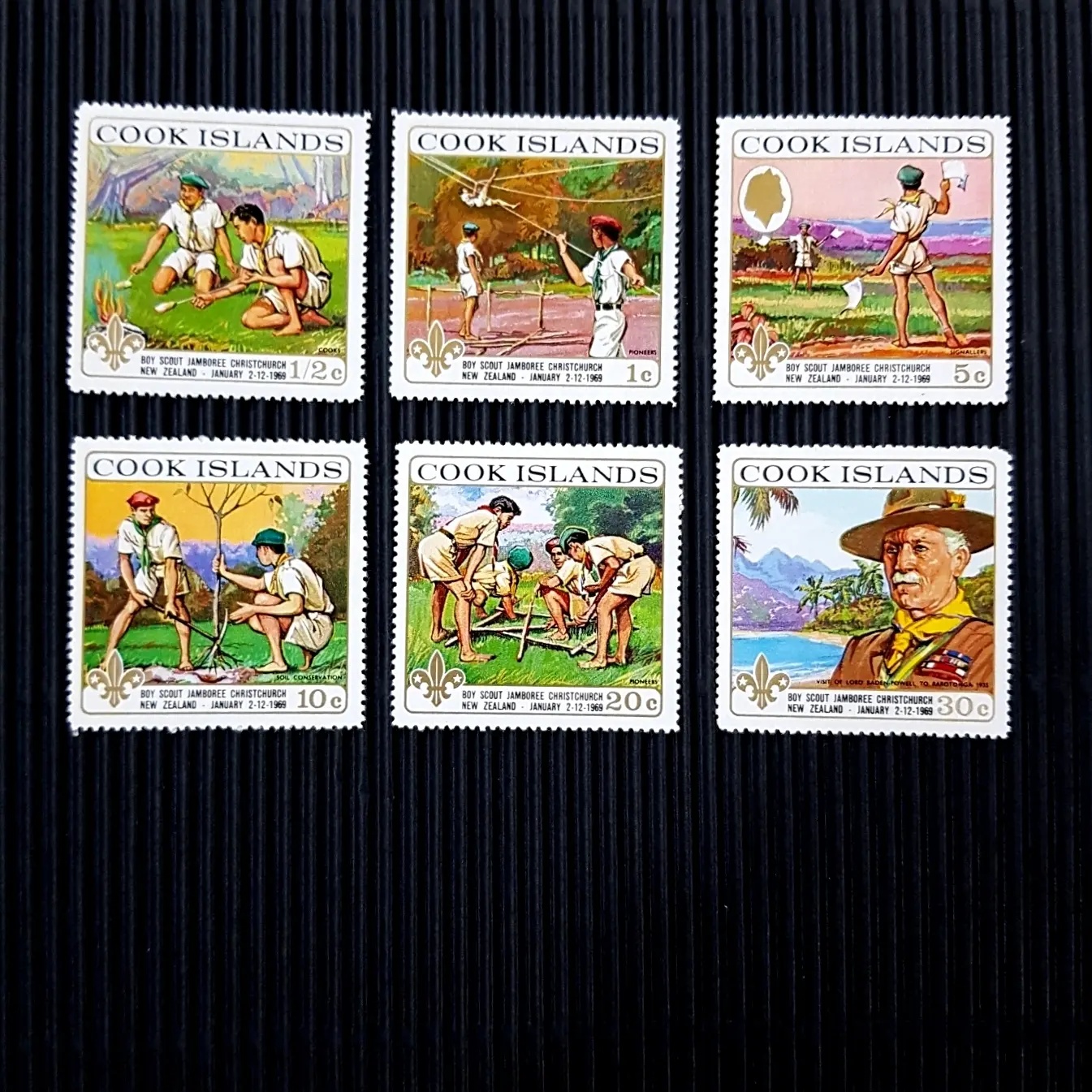 Prangko PRAMUKA BOY SCOUT JAMBOREE CHRISTCHURCH NEW ZEALAND (6v) MNH