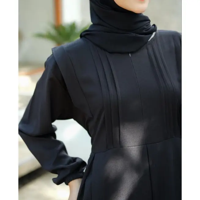 Baju Gamis Wanita Terbaru Dress Remaja Muslim Kekinian Busui Bagus 3