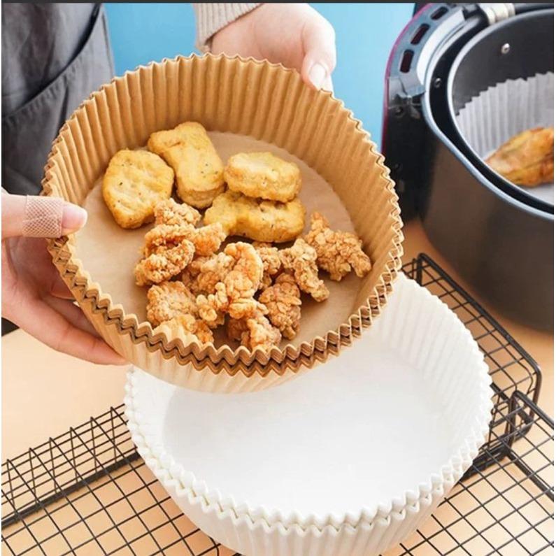 DOS Air Fryer Paper 50 Pcs Anti Lengket 16cm Kertas Alas Airfryer 3