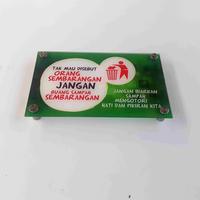 Gambar Akrilik Larangan Buang Sampah dari Sahabat Sejasa Kab. Sleman 2 Tokopedia