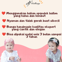 Gambar Turban Anak Bayi Perempuan Bloomy dfGallery Bunga Cantik - Taro dari dfGallery.id Kota Surabaya 2 Tokopedia