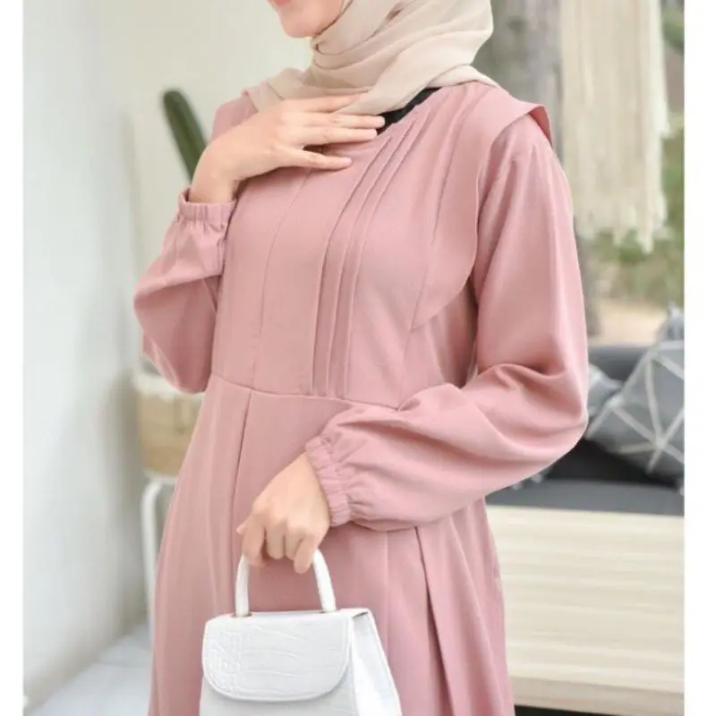 Baju Gamis Wanita Terbaru Dress Remaja Muslim Kekinian Busui Bagus 2