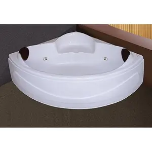 Bathtub Corner RADISON - ONYX + Whirlpool 1PK + Kran + Afur + 2Bantal 140x140x50 cm