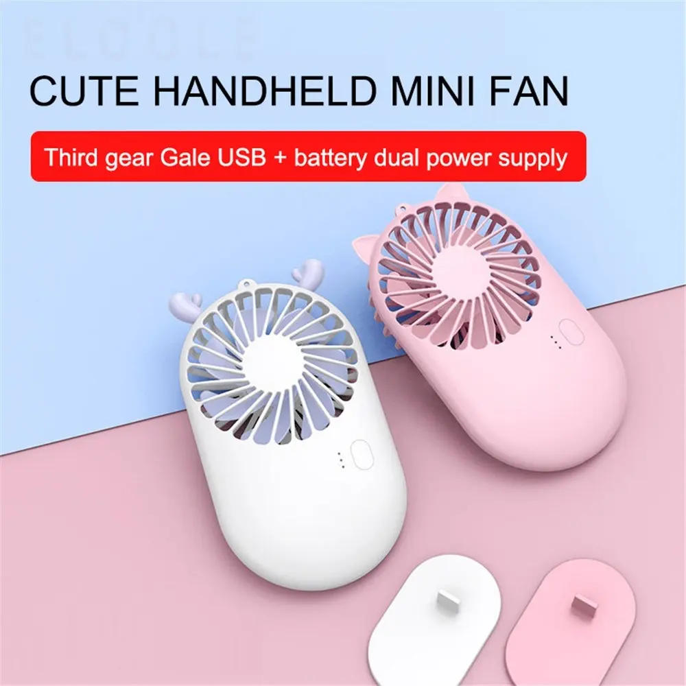 Kipas Angin Mini Cute Cooling Fan-Portable Summer Mini Karakter Lucu