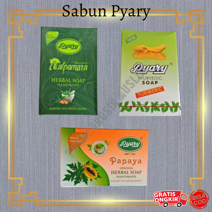 Gambar SABUN PYARY TURMERIC, NALPAMARA, PEPAYA,SAFRON - Pyary Soap Sabun Arab dari Toko Pusat Grosir Muslim Kota Depok Tokopedia
