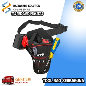 Tas Pinggang Perkakas Sabuk Tool Bag Serbaguna Bor Drill Holster Waist