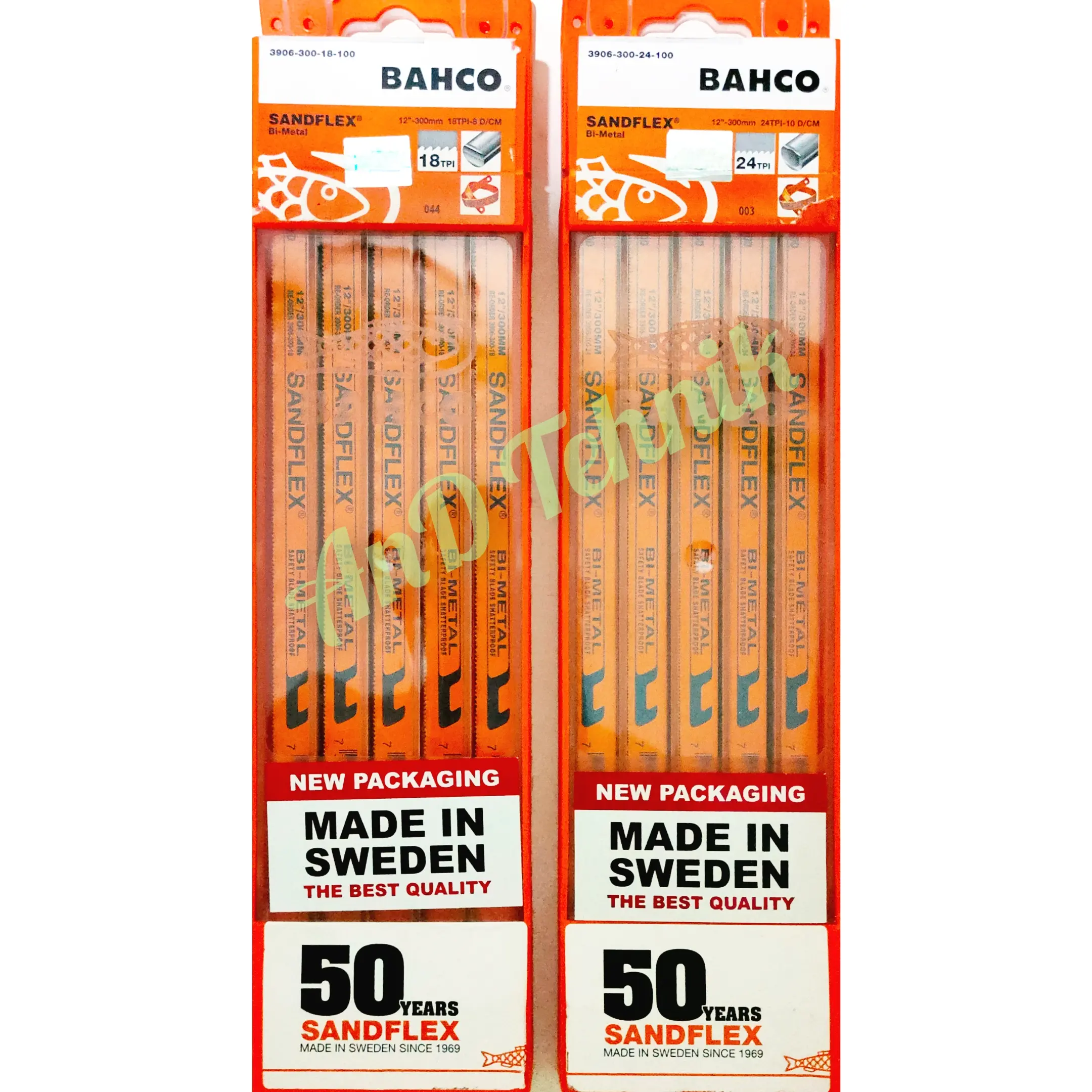MATA GERGAJI BESI SANDFLEX 12" BACHO 18TPI DAN 24TPI MADE IN SWEDEN