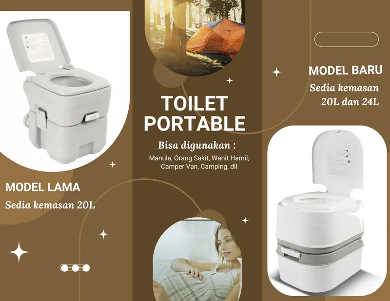 TOILET PORTABLE | MANULA | ORANG SAKIT | HAMIL | TRAVELLING | CAMPING 0
