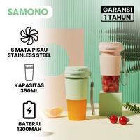 Gambar Samono Portable USB Juicer 350ML SW-Y9 Blender Mini 6 Pisau - SWY9 - Merah Muda dari amac electronic store Kota Tangerang 2 Tokopedia