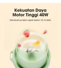Gambar Samono Portable USB Juicer 350ML SW-Y9 Blender Mini 6 Pisau - SWY9 - Merah Muda dari amac electronic store Kota Tangerang 5 Tokopedia