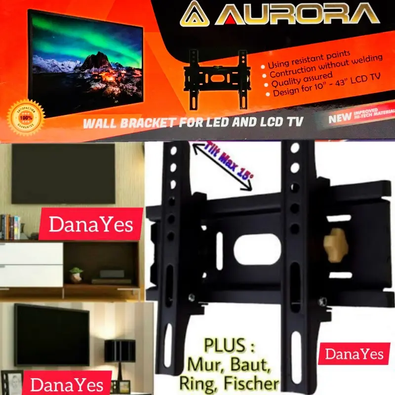 AURORA Bracket Tv Breket Tv Braket Tv Brecket Tv 10 - 43 inch 2