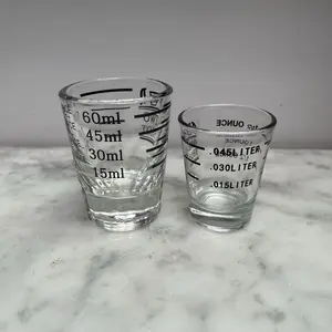 Espresso shot glass - gelas takar kopi sloki - gelas ukur coffee