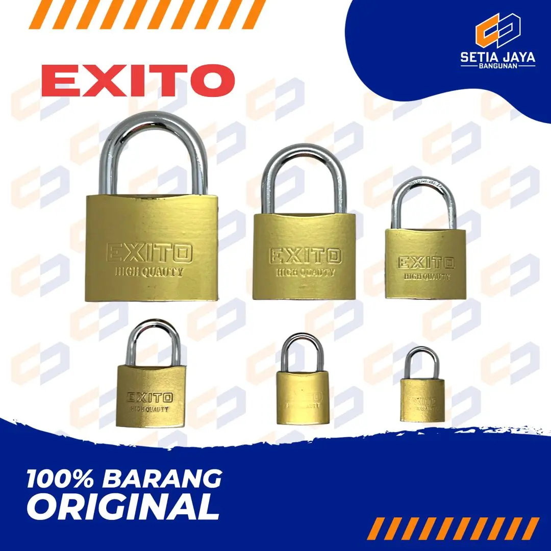 Gembok Pintu / Pagar Exito 20mm / 25mm / 30mm / 40mm / 50mm / 60mm