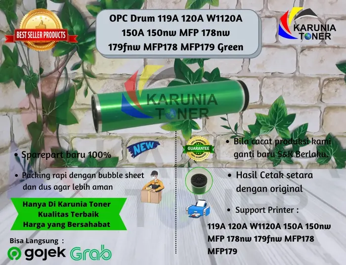 Gambar OPC Drum 119A 120A W1120A 150A 150nw MFP 178nw 179fnw MFP178 MFP179 dari KARUNIA TONER Kota Surabaya 5 Tokopedia