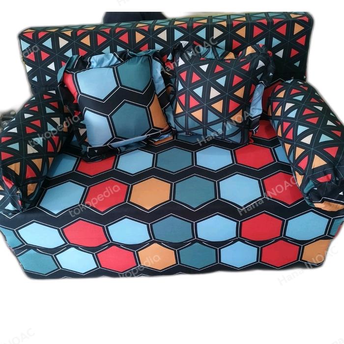 Gambar Cover / Sarung Sofabed uk 200x120x15/20 cm Katun Nikita/Star dari Top INOAC Kab. Bogor Tokopedia