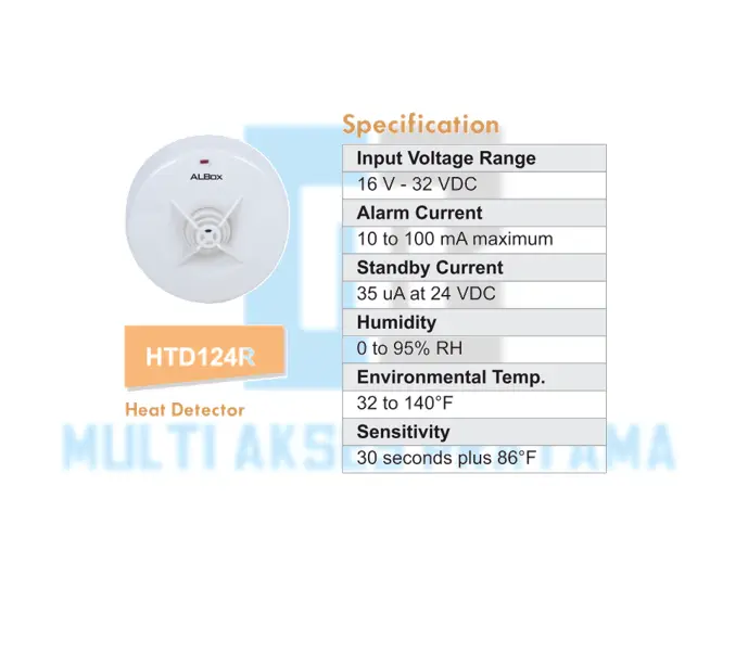Heat Detector / Albox heat detector HTD124R 0
